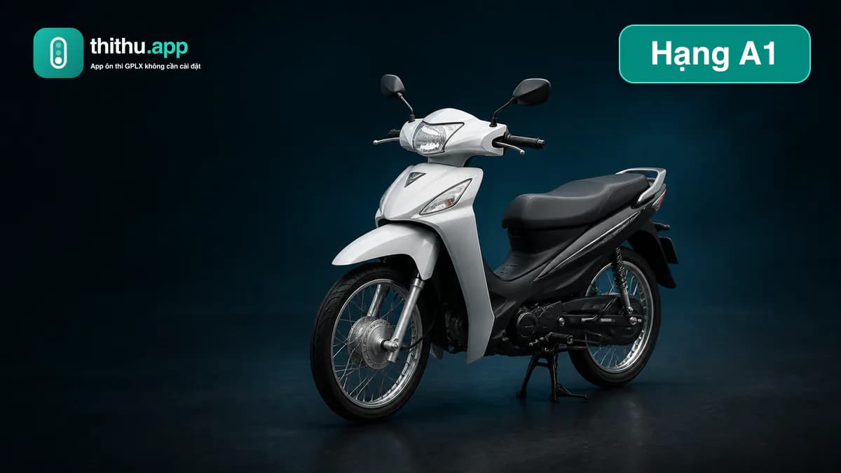 Xe mô tô hai bánh phổ thông thuộc phạm vi GPLX hạng A1